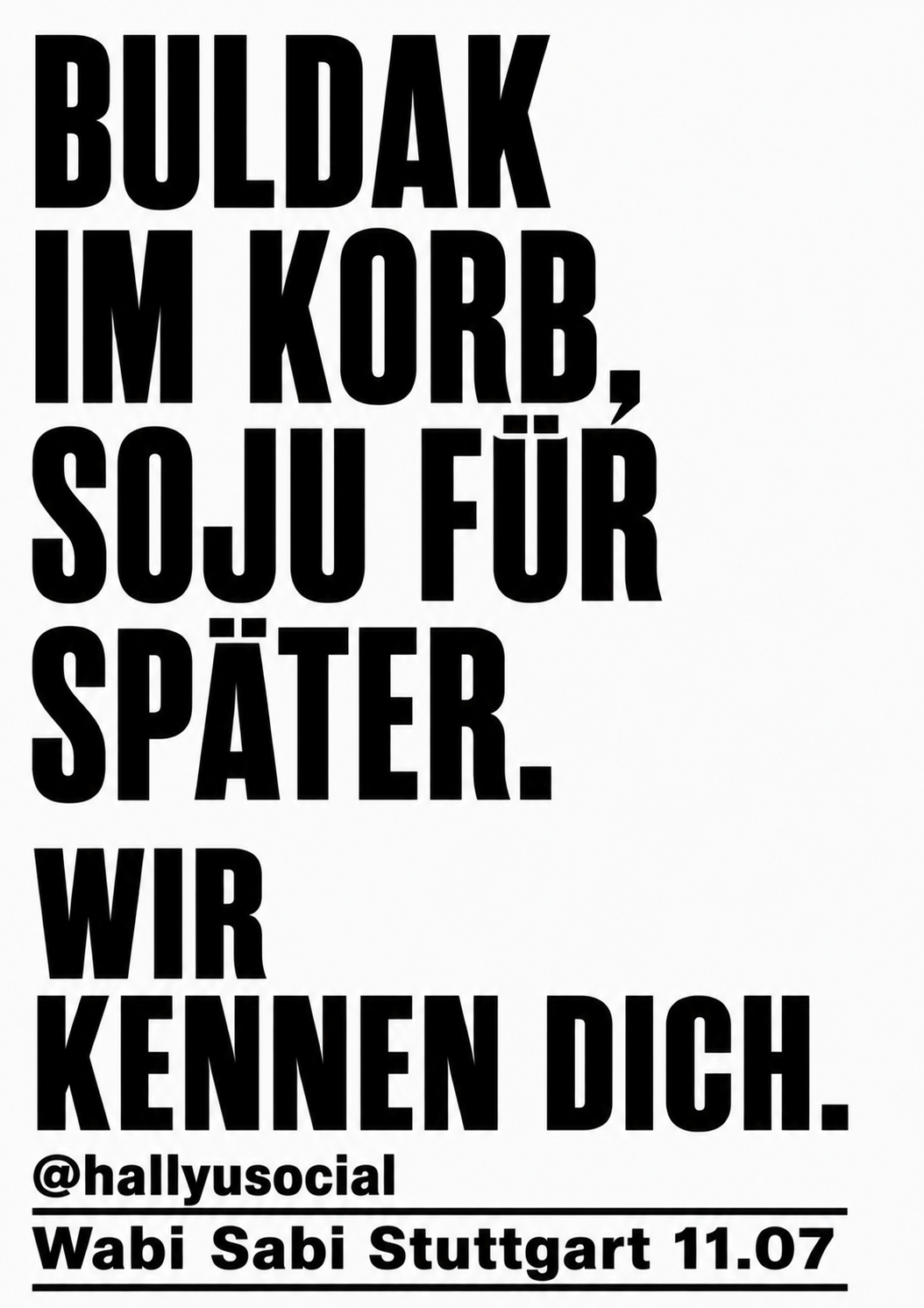 Flyer Kampagne mit Text ueber Bad Apple im Asia Supermarkt